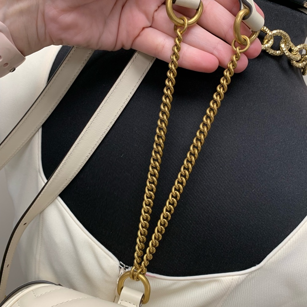 Gucci, GG Marmont Backpack, Ivory - Picture 9 of 14